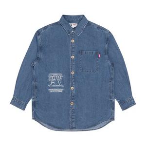 Рубашки и топы AAPE Logo Embroidered Shirt 'Blue'
