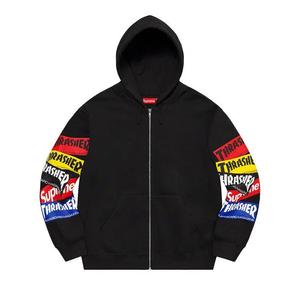 Толстовки Supreme x Thrasher Multi Logo Zip Up Hooded Sweatshirt 'Черный'