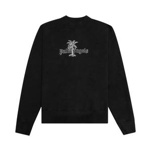 Свитеры Palm Angels Sunset Palms Crewneck 'Черный/Белый'
