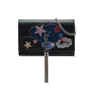 2016 Calfskin Cloud Star Applique Classic Monogram Kate Tassel Wallet on Chain кросс-боди сумка
