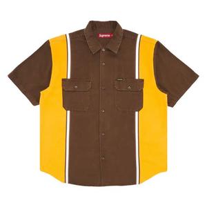 Овершерты Supreme Reflective Stripe Short-Sleeve Work Shirt 'Коричневый'