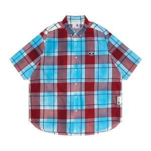 Рубашки и топы AAPE Moonface Check 'Белый/Красный'