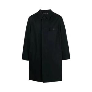 Пальто Palm Angels Light Weight Logo Coat 'Black/White'