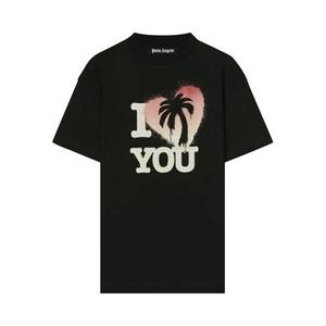 Футболки с коротким рукавом Palm Angels I Palm You Tee 'Black/Beige/Red'