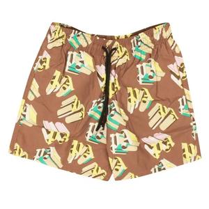 Плавки Palm Angels x Vilebrequin Monogram Swimwear 'Коричневый/Желтый'