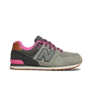 Кроссовки New Balance 574 Big Kid 'Collegiate Pack - Light Grey Pink'