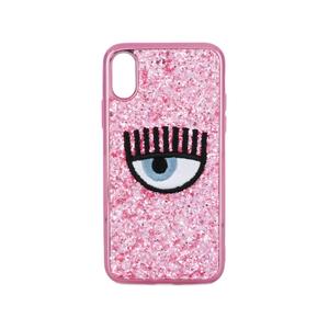 Чехол Eye для iPhone X с пайетками