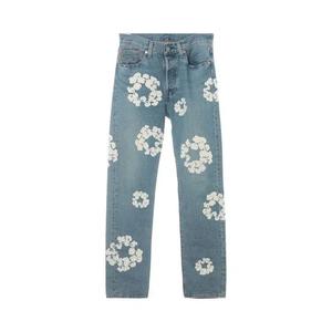Джинсы Levi's x Denim Tears Logo Japan с вышивкой 'Синие'