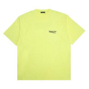 Футболки Balenciaga Оверсайз Логотип Футболка 'Флуо желтый/Черный'