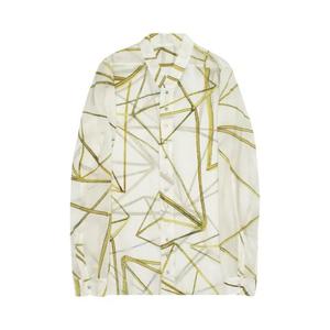 Рубашки на пуговицах Rick Owens Snap Collar Faun Shirt 'Milk/Sulphate'