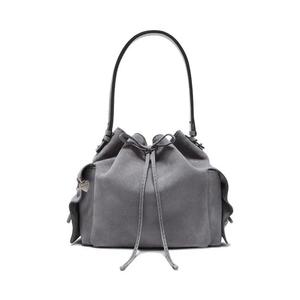 Ведерки Acne Studios Multipocket Suede Bucket Bag 'Холодный серый'