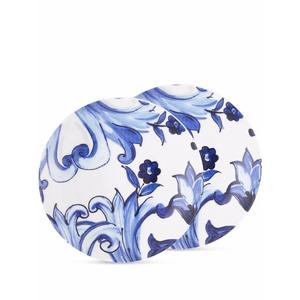 Комплект из двух тарелок для хлеба с принтом Blu Mediterraneo