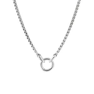Серебряное колье Smooth Amulet Box Chain (2.7 мм)