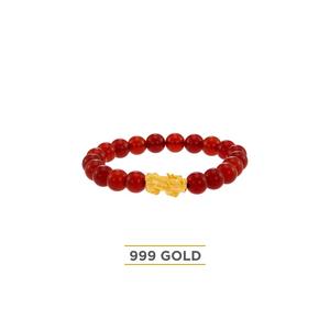HABIB Браслет Pixiu 999/24K Золото с красным агатом WWGB2850325