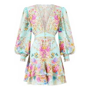Платье мини Bazaar Blooms с оборками