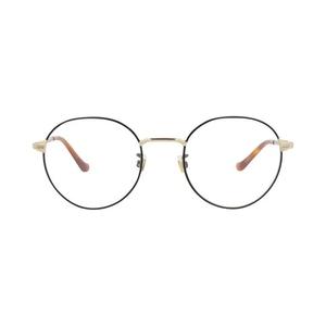Очки Gucci Round-Frame Metal Optical Frames 'Black/Gold/Transparent'