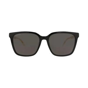 Gucci Солнцезащитные очки из переработанного ацетата с квадратной оправой 'Black/Crystal/Grey'