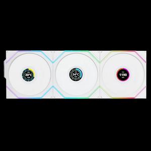 LIAN LI UNI FAN TL120 LCD Wireless 120mm комплект из 3 вентиляторов — белый
