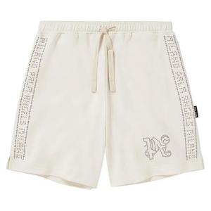 Palm Angels Monogram Stud Sweatshorts 'Слоновая кость'