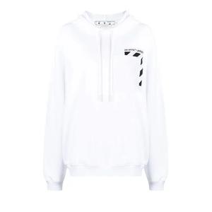 Топы Off-White Logo Design Hoodie 'Белый'