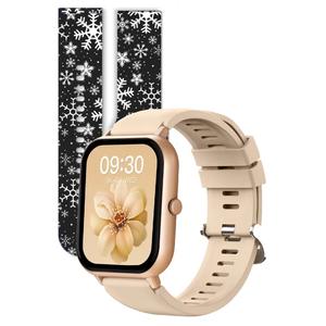 Специальная ограниченная серия «Китайский Новый год» IOS/Android Black SmartWatch с 2 резиновыми ремешками