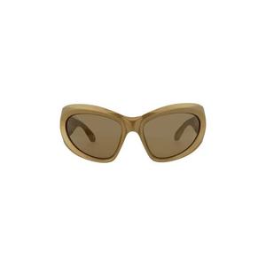 Солнцезащитные очки Balenciaga Wrap Around 'Gold/Brown'