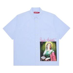 Рубашки на пуговицах Supreme x Jane's Addiction Рубашка с коротким рукавом 'Светло-голубой'
