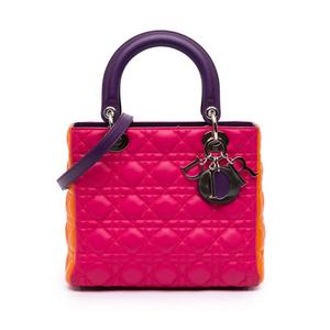 Сумка-сэтчел Medium Tricolor Lambskin Cannage Lady Dior (2011 год)