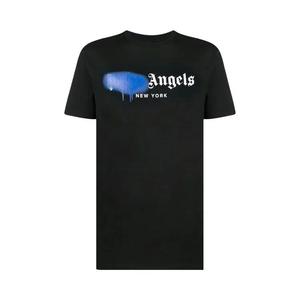 Футболки с коротким рукавом Palm Angels New York Sprayed-Logo Футболка 'Черный'
