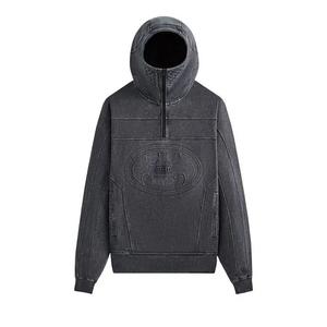 Молнии Kith x Batman Quarter Zip Moto Hoodie «Чёрный»