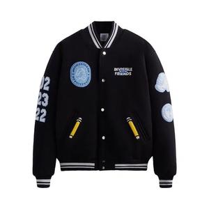 Университетские куртки Kith x Invisible Friends Manteco Wool Varsity Jacket 'Black'