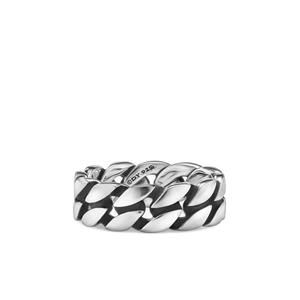 Серебряное кольцо Curb Chain (8 мм)