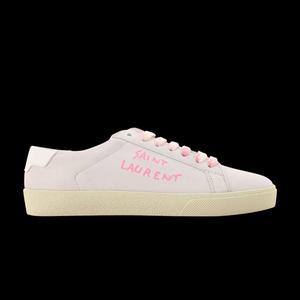 Кроссовки Saint Laurent Wmns Court Classic SL-06 'Optic White Fluo Pink'
