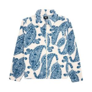Верхняя одежда Stussy Big Paisley Full Zip Sherpa 'Натуральный'