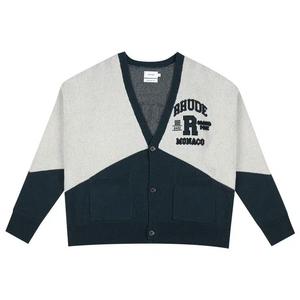 Кардиганы Rhude Кардиган Grand Prix «Кремовый/Черный/Охотничий зеленый»