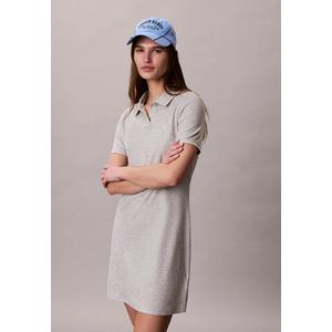Платье-поло из хлопка и лиоцелла с драпировкой - Calvin Klein Jeans