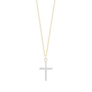 Колье Cross из желтого золота с бриллиантами