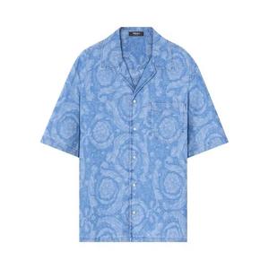 Рубашки на пуговицах Versace All Over Denim Shirt 'Светло-синий'