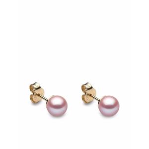 Серьги-гвоздики Classic из желтого золота с жемчугом