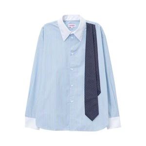 Рубашки Charles Jeffrey Loverboy Late To Work Shirt 'Синяя полоска'