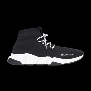 Кроссовки Balenciaga Wmns Speed Lace-Up Sneaker 'Black White'