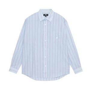 Рубашка на пуговицах Stussy Classic Striped Shirt 'Светло-голубой'