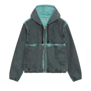 Куртки Stussy Spray Dye Hooded Work Jacket 'Black'