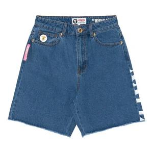 Джинсовые шорты AAPE Moonface 'Blue'