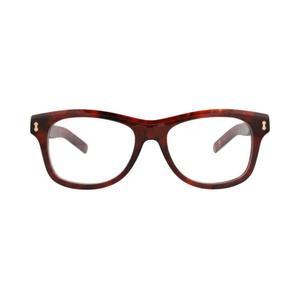 Очки Gucci квадратная оправа из переработанного ацетата 'Havana/Transparent'