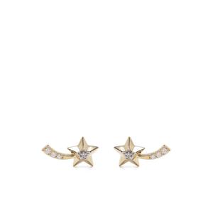 Серьга-гвоздик Shooting Star из желтого золота