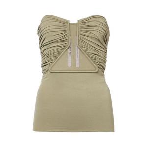 Укороченные топы Rick Owens Jersey Prong Bustier Top 'Селадон'