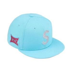 Головные уборы Supreme Swarovski S Logo New Era 'Light Blue'