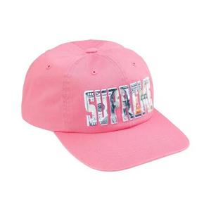 Кепка Supreme с вышитым логотипом Money, 6-панельная, 'Pink'