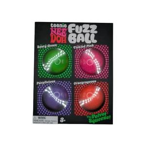 Игрушки и игровые наборы NeeDoh Teenie Fuzz Ball 4-Pack Squishy Fidget Toy 'Multicolor'